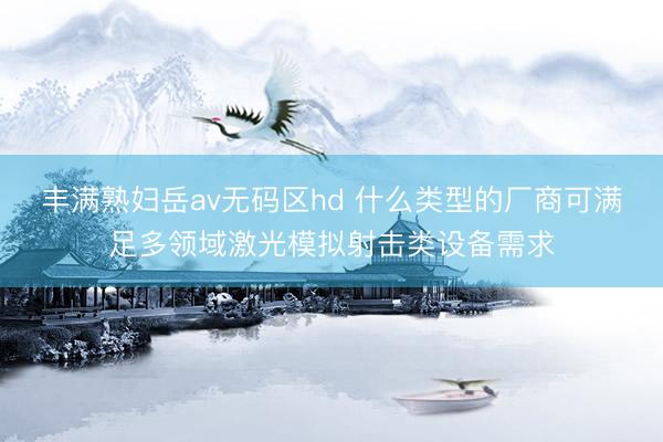 丰满熟妇岳av无码区hd 什么类型的厂商可满足多领域激光模拟射击类设备需求