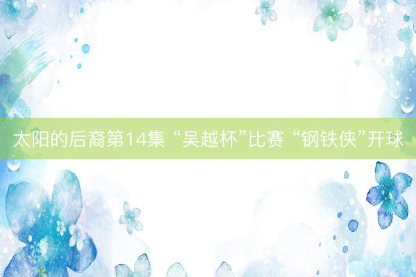 太阳的后裔第14集 “吴越杯”比赛 “钢铁侠”开球