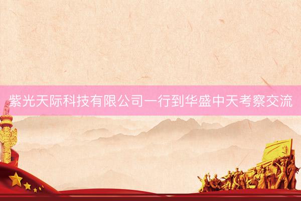 紫光天际科技有限公司一行到华盛中天考察交流
